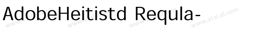 AdobeHeitistd Requla字体转换
